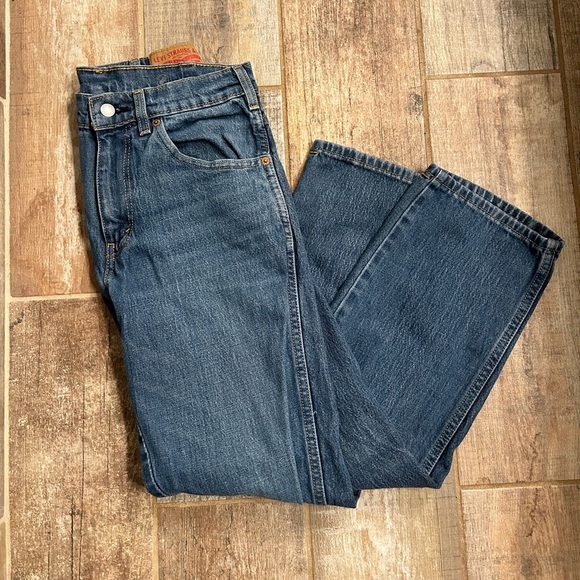 Levis Western Fit Blue Jeans Mens 32 x 30 Medium Denim See Details - Picture 2 of 5